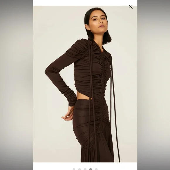 $1,690 Proenza Schouler Cinched Cutout Maxi Dress - Picture 5 of 8